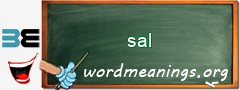 WordMeaning blackboard for sal